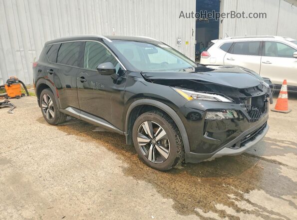 5N1AT3CB9MC678904 2021 NISSAN ROGUE Black Przód prawy