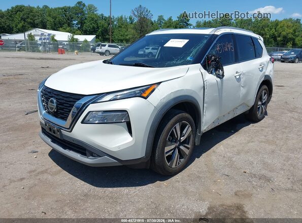 5N1AT3CBXMC672044 2021 NISSAN ROGUE White Передня ліва чверть