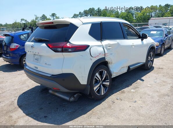 5N1AT3CBXMC672044 2021 NISSAN ROGUE White Задня права чверть