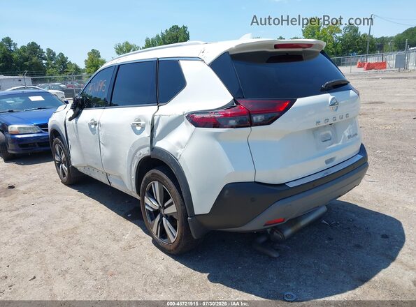 5N1AT3CBXMC672044 2021 NISSAN ROGUE White Задня ліва чверть