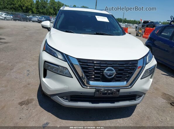 5N1AT3CBXMC672044 2021 NISSAN ROGUE White Вид щитка приладів