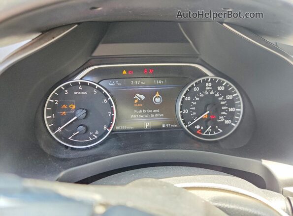 5N1AZ2AS0LN125301 2020 NISSAN MURANO White Սարքավորումների վահանակի տեսք