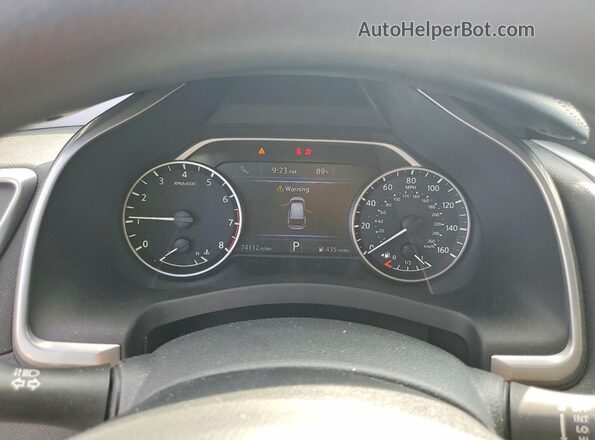 5N1AZ2AS4NC124540 2022 NISSAN MURANO White Vista del cuadro de instrumentos