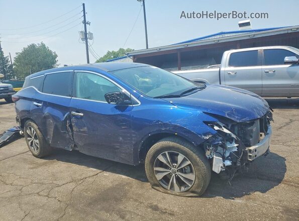 5N1AZ2AS6NC128136 2022 NISSAN MURANO Blue Front right