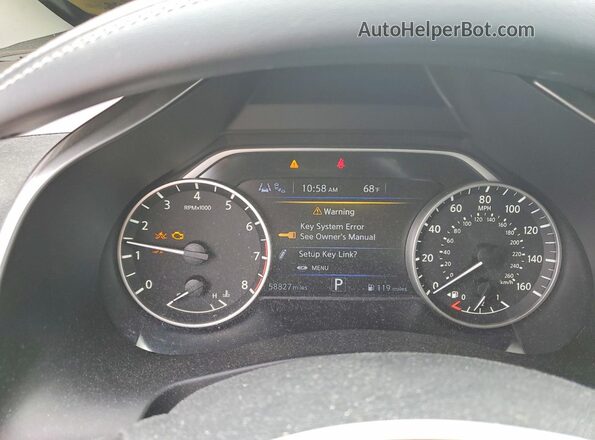 5N1AZ2BS0MC101754 2021 NISSAN MURANO White Vista del cuadro de instrumentos