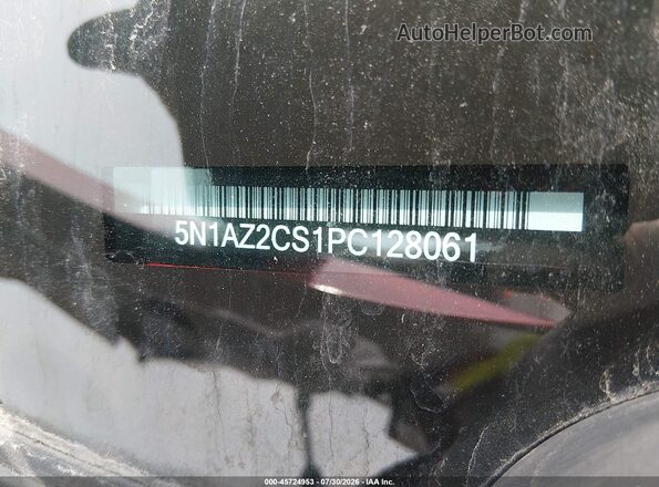 5N1AZ2CS1PC128061 2023 NISSAN MURANO Maroon Engine compartment view