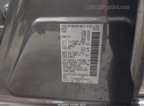 5N1AZ2CS2PC109602 2023 NISSAN MURANO Gray ძრავის განყოფილების ხედი