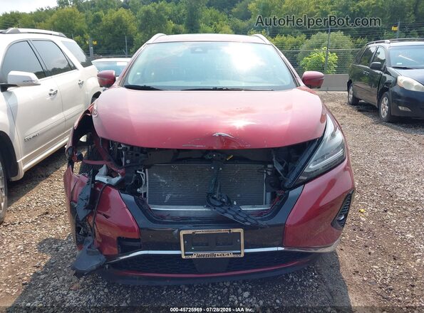 5N1AZ2CS5LN135092 2020 NISSAN MURANO Red Вид щитка приладів