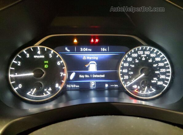 5N1AZ2CS9MC105400 2021 NISSAN MURANO Gray Widok zestawu wskaźników