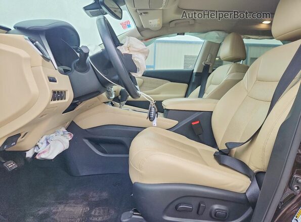 5N1AZ2CSXMC142875 2021 NISSAN MURANO Brown Vista interior delantera