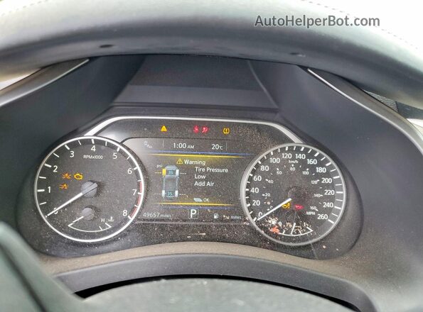 5N1AZ2DS0MC128398 2021 NISSAN MURANO White Instrument cluster view
