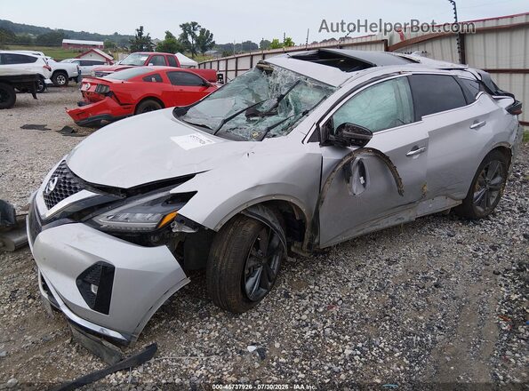 5N1AZ2DS6MC127174 2021 NISSAN MURANO Silver Vista tres cuartos delantera izquierda