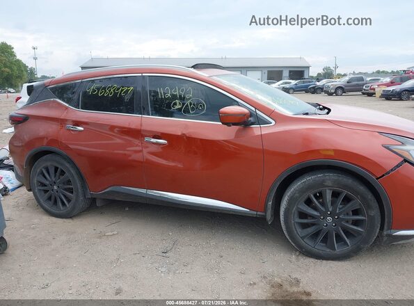 5N1AZ2DS7LN112492 2020 NISSAN MURANO Orange Вид задньої частини салону