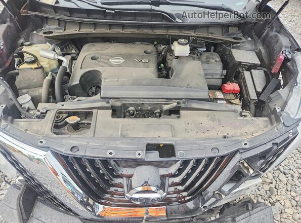5N1AZ2MH0HN178152 2017 NISSAN MURANO Black Вид підкапотного простору