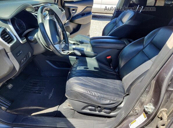 5N1AZ2MH0HN184100 2017 NISSAN MURANO Gray Vista interior delantera