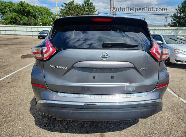 5N1AZ2MH0HN184338 2017 NISSAN MURANO Gray Rear view