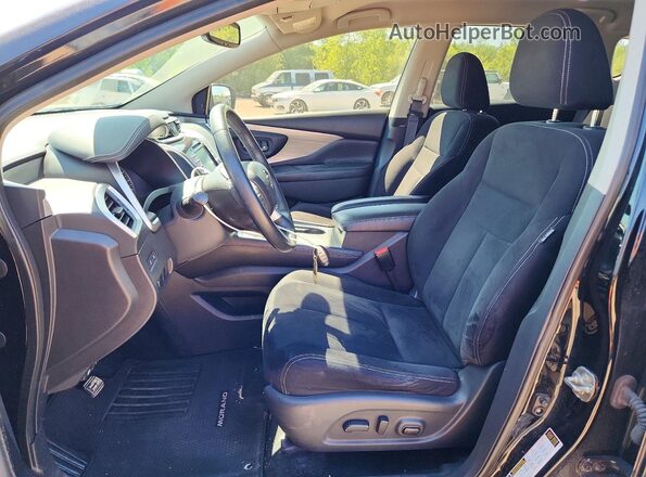 5N1AZ2MH0JN146839 2018 NISSAN MURANO Black წინა სალონის ხედი