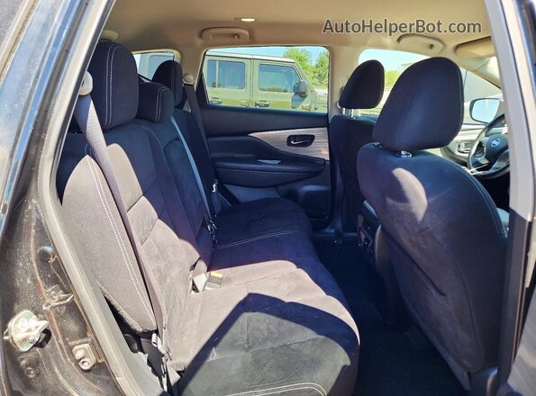 5N1AZ2MH0JN146839 2018 NISSAN MURANO Black უკანა სალონის ხედი