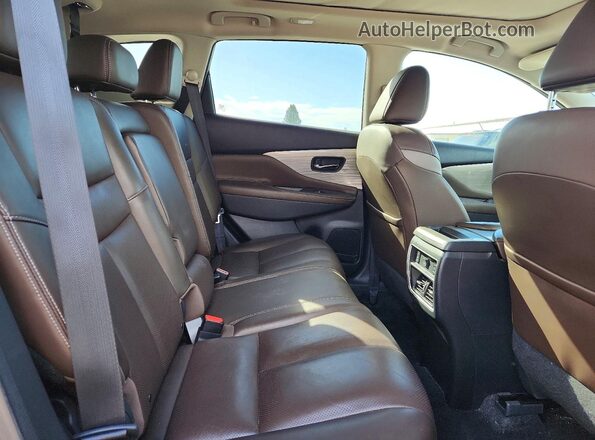 5N1AZ2MH0JN166542 2018 NISSAN MURANO Brown უკანა სავარძლების ხედი