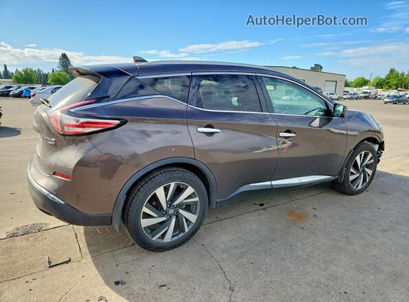 5N1AZ2MH0JN166542 2018 NISSAN MURANO Brown უკანა მარჯვენა
