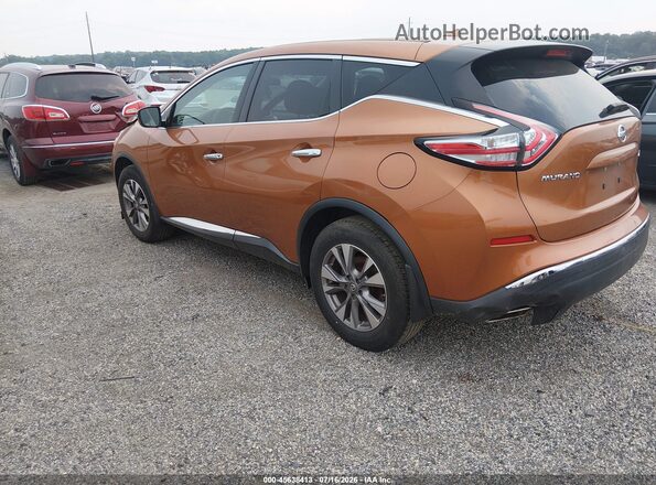 5N1AZ2MH1GN129475 2016 NISSAN MURANO Orange Задня ліва чверть