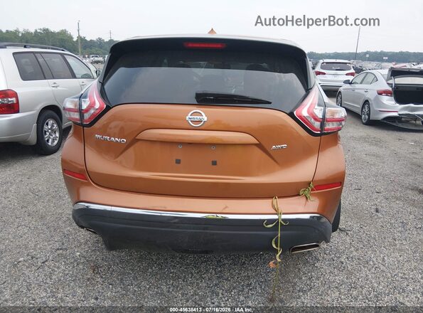5N1AZ2MH1GN129475 2016 NISSAN MURANO Orange 
