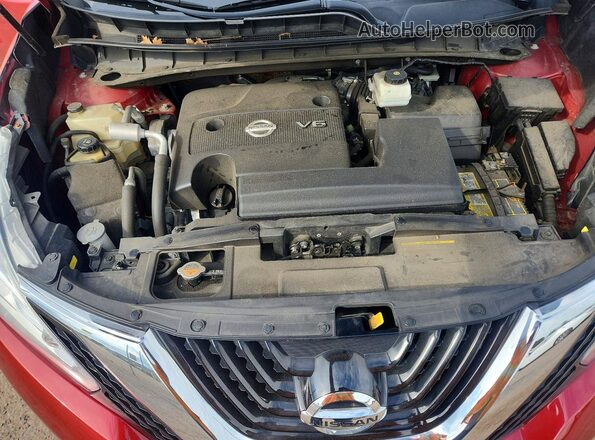 5N1AZ2MH1HN113858 2017 NISSAN MURANO Red Vista del compartimento del motor