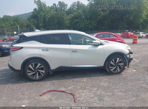 5N1AZ2MH1JN154352 2018 NISSAN MURANO White Vista interior trasera