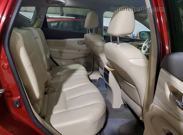5N1AZ2MH2GN138265 2016 NISSAN MURANO Red Вид задньої частини салону