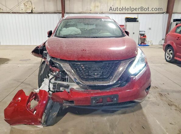 5N1AZ2MH2GN138265 2016 NISSAN MURANO Red Вид спереду