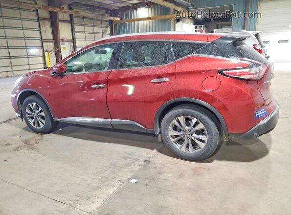 5N1AZ2MH2GN138265 2016 NISSAN MURANO Red Задня ліва чверть