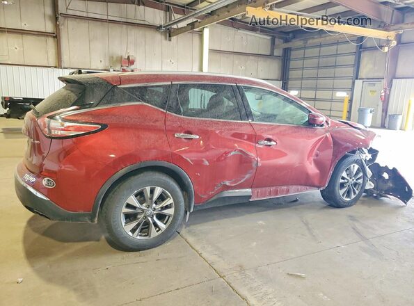 5N1AZ2MH2GN138265 2016 NISSAN MURANO Red Задня права чверть