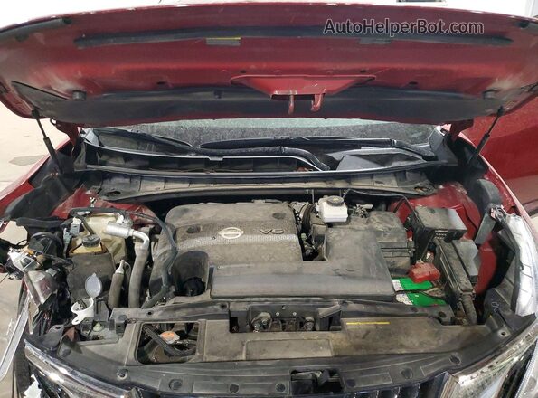 5N1AZ2MH2GN138265 2016 NISSAN MURANO Red Вид підкапотного простору