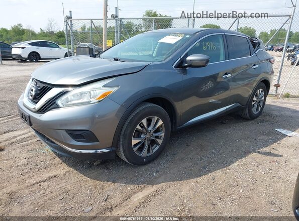 5N1AZ2MH2GN141523 2016 NISSAN MURANO Gray წინა მარცხენა ხედი სამი მეოთხედიდან