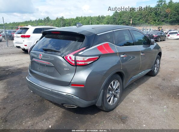 5N1AZ2MH2GN145751 2016 NISSAN MURANO Gray Trasero derecho