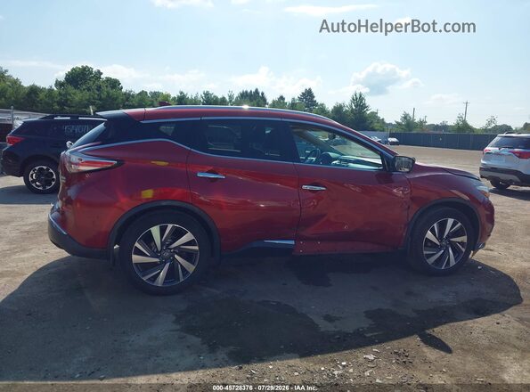 5N1AZ2MH2GN148214 2016 NISSAN MURANO Красный Панорамный вид салона 360°
