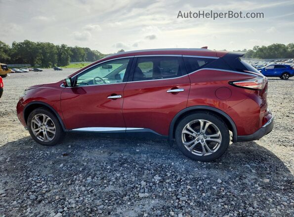 5N1AZ2MH2HN139899 2017 NISSAN MURANO Бордовый Задняя левая четверть