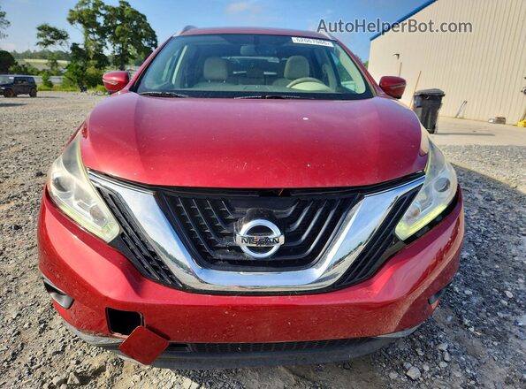 5N1AZ2MH2HN139899 2017 NISSAN MURANO Бордовый Вид спереди