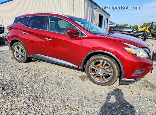 5N1AZ2MH2HN139899 2017 NISSAN MURANO Бордовый Передняя правая четверть