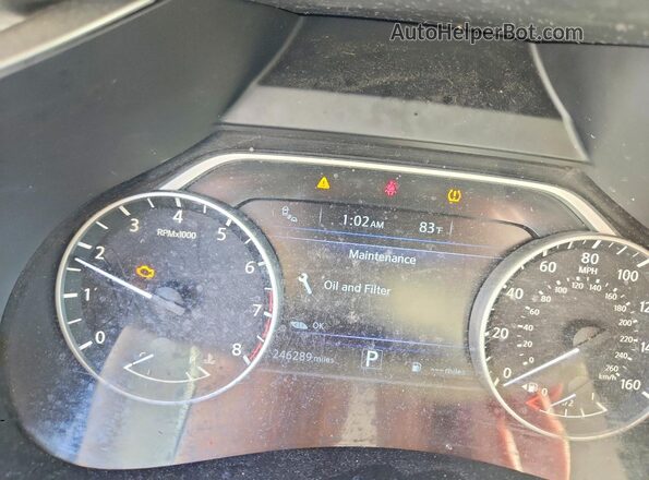 5N1AZ2MH2HN139899 2017 NISSAN MURANO Бордовый Вид щитка приборов
