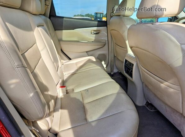 5N1AZ2MH2HN139899 2017 NISSAN MURANO Бордовый Вид задней части салона