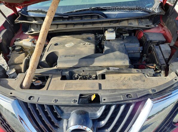 5N1AZ2MH2HN139899 2017 NISSAN MURANO Бордовый Вид подкапотного пространства
