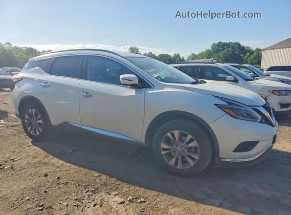 5N1AZ2MH2JN136894 2018 NISSAN MURANO Белый Передняя правая четверть