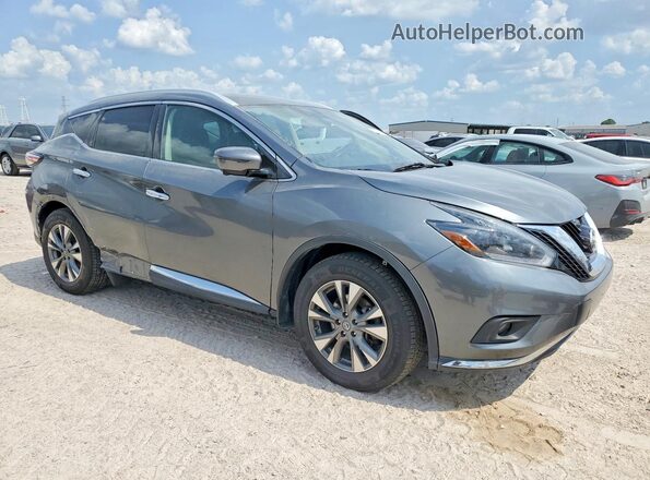 5N1AZ2MH2JN176019 2018 NISSAN MURANO Gray Առջևի աջ