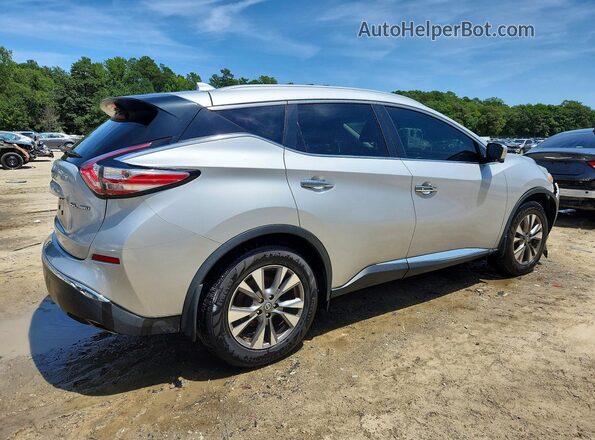 5N1AZ2MH3GN159819 2016 NISSAN MURANO Silver Задня права чверть
