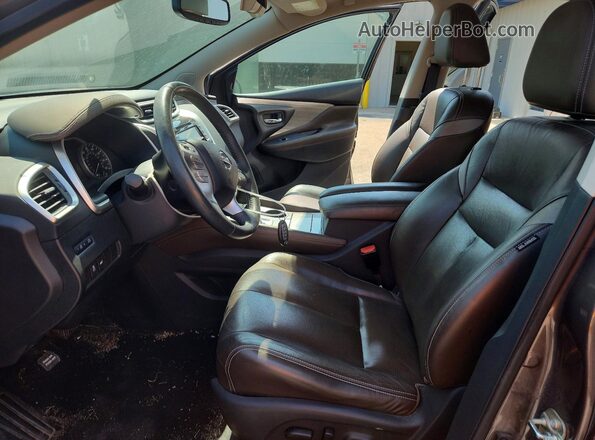 5N1AZ2MH3HN116485 2017 NISSAN MURANO Gray Widok wnętrza z przodu