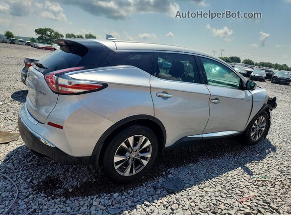 5N1AZ2MH3HN152225 2017 NISSAN MURANO Серебряный Задняя правая четверть
