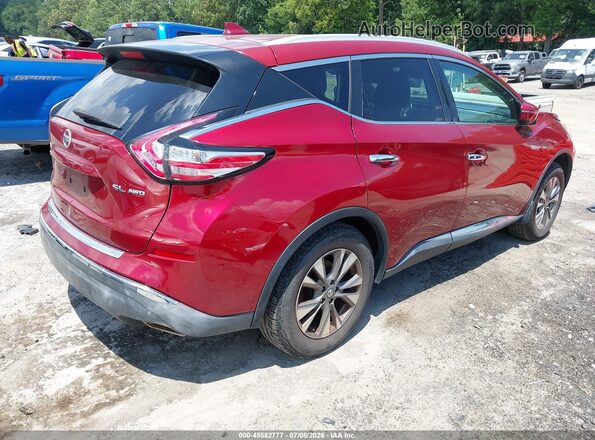 5N1AZ2MH4HN120223 2017 NISSAN MURANO Maroon Հետևի աջ