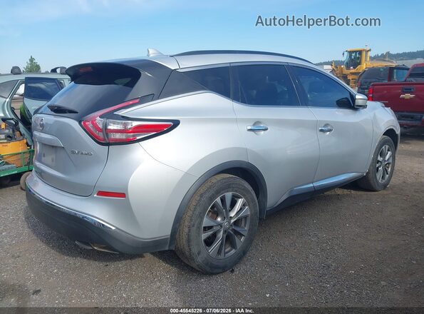 5N1AZ2MH4HN126698 2017 NISSAN MURANO Серебряный Задняя правая четверть