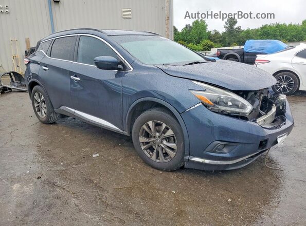 5N1AZ2MH4JN126335 2018 NISSAN MURANO Blue Przód prawy